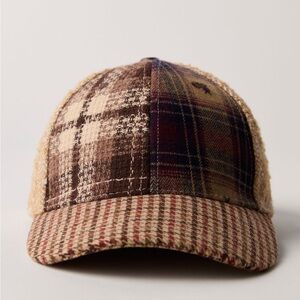 Free people Plaid it baseball hat